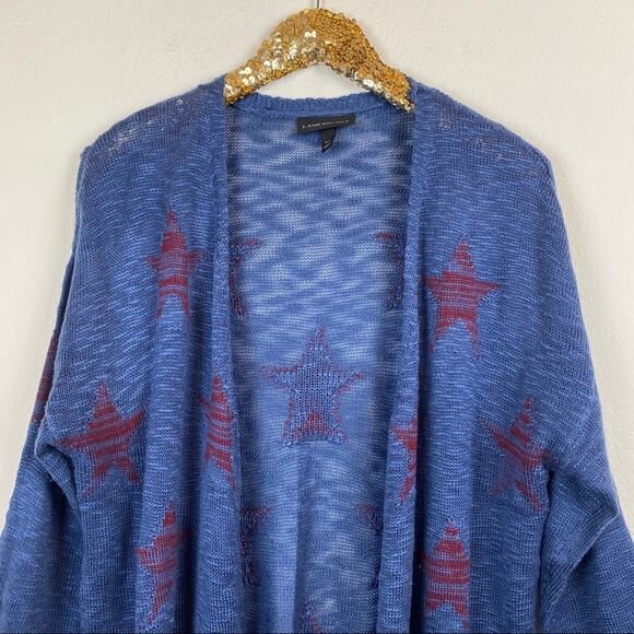 Lane Bryant • Blue And Red Star Cardigan - Picture 5 of 15